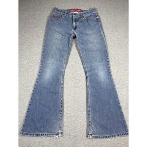 Vintage Guess Jeans Women's 27 Blue Medium Wash Flared Relaxed Fit Bootcut Retro
